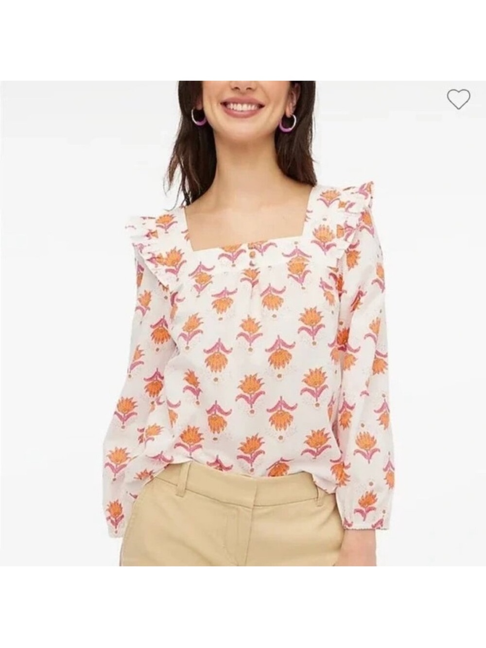 J Crew Women's Floral Blouse - XS NWT